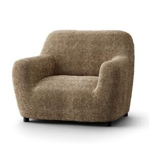 Paulato by Gaico Tegola Pattern Furniture Slipcover For Armchair Tuscan Brown
